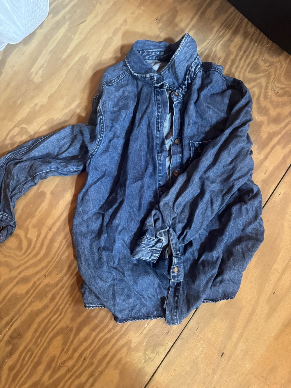 Denim Button-Up Shirt - Blue